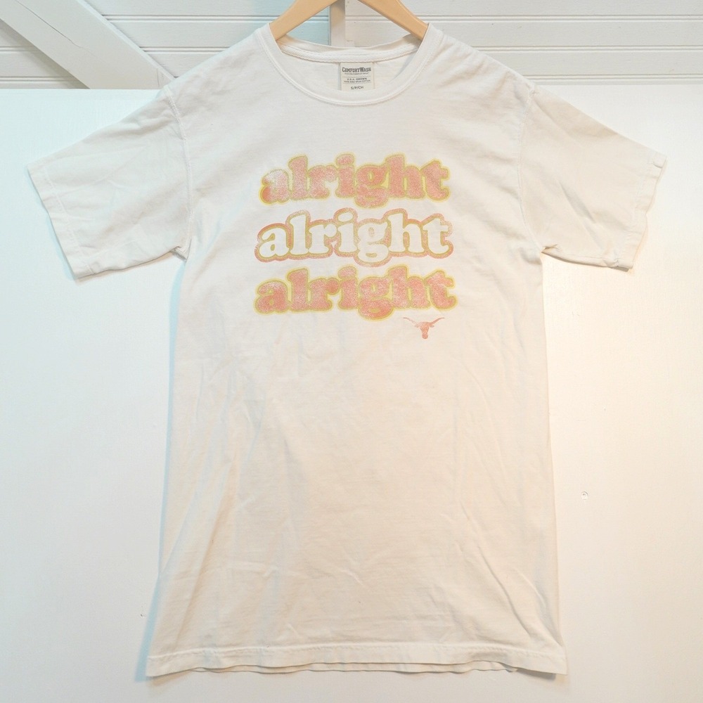 Alright Alright Alright UT Longhorns Matthew McConaughey T-Shirt Mens Small